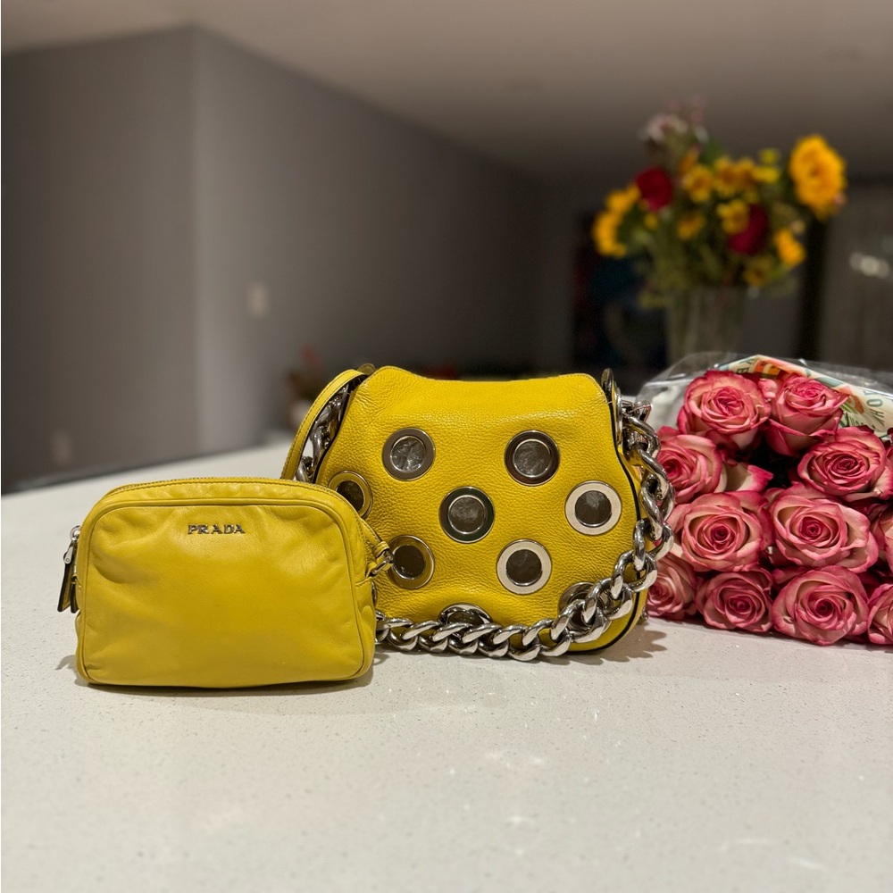 Prada Shoulder Bag (Yellow)